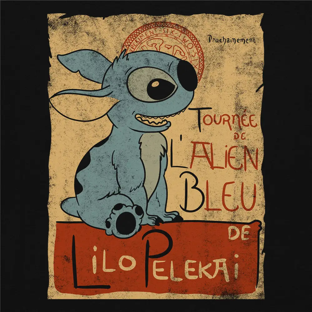 Tournee De L&#39;alien Bleu T-Shirt | Pop Culture T-Shirts