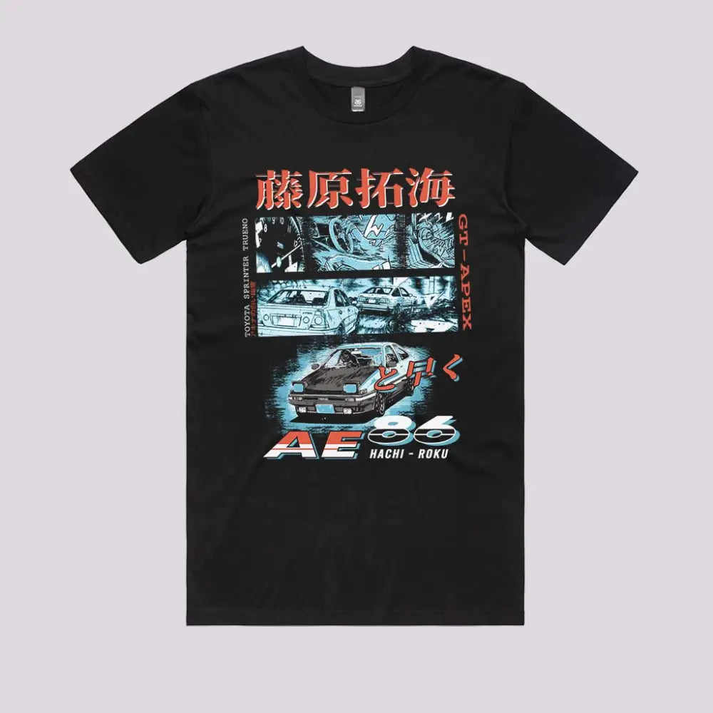 Toyota AE86 Initial D T-Shirt | Anime T-Shirts
