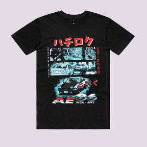 Inital D Toyota AE86 Graphic Tee | Anime T-Shirts Australia