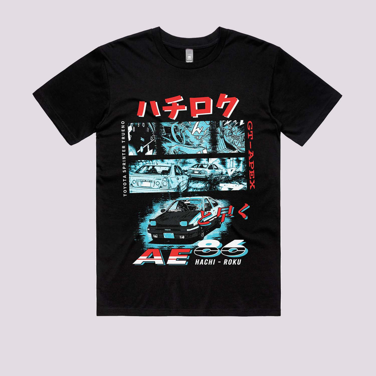 Toyota AE86 Initial D Graphic Tee
