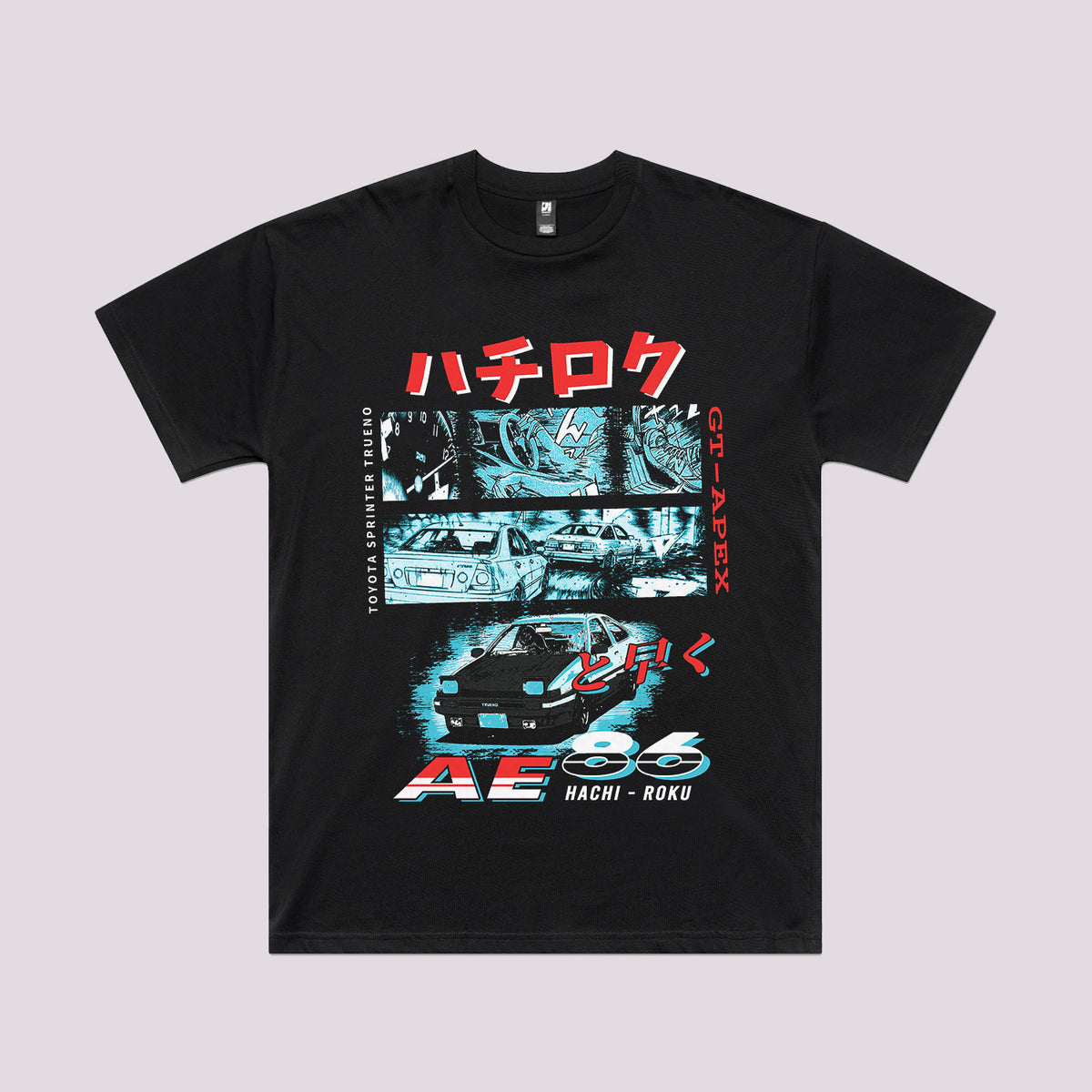 Toyota AE86 Initial D Graphic Tee