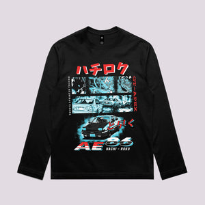 Toyota AE86 Initial D Graphic Tee