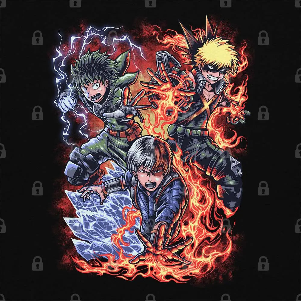 Trio Hero Academia T-Shirt | Anime T-Shirts