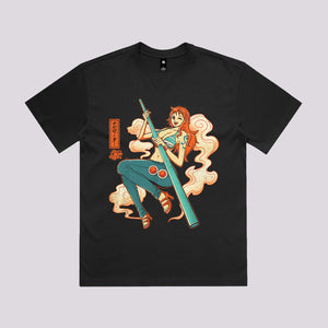 Ukiyo-e Cat Burglar Graphic Tee