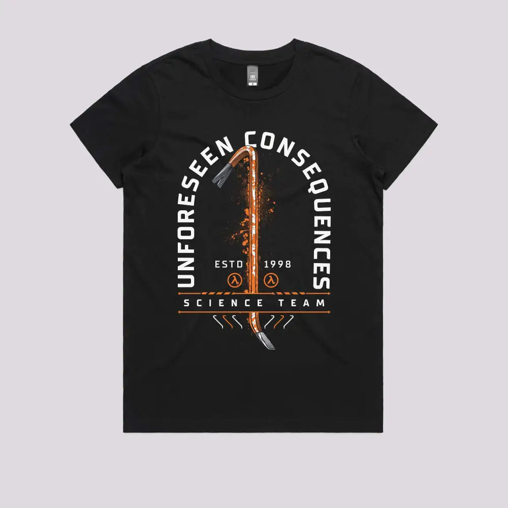 Unforeseen Circumstances T-Shirt Womens / Black Xs Adult Tee