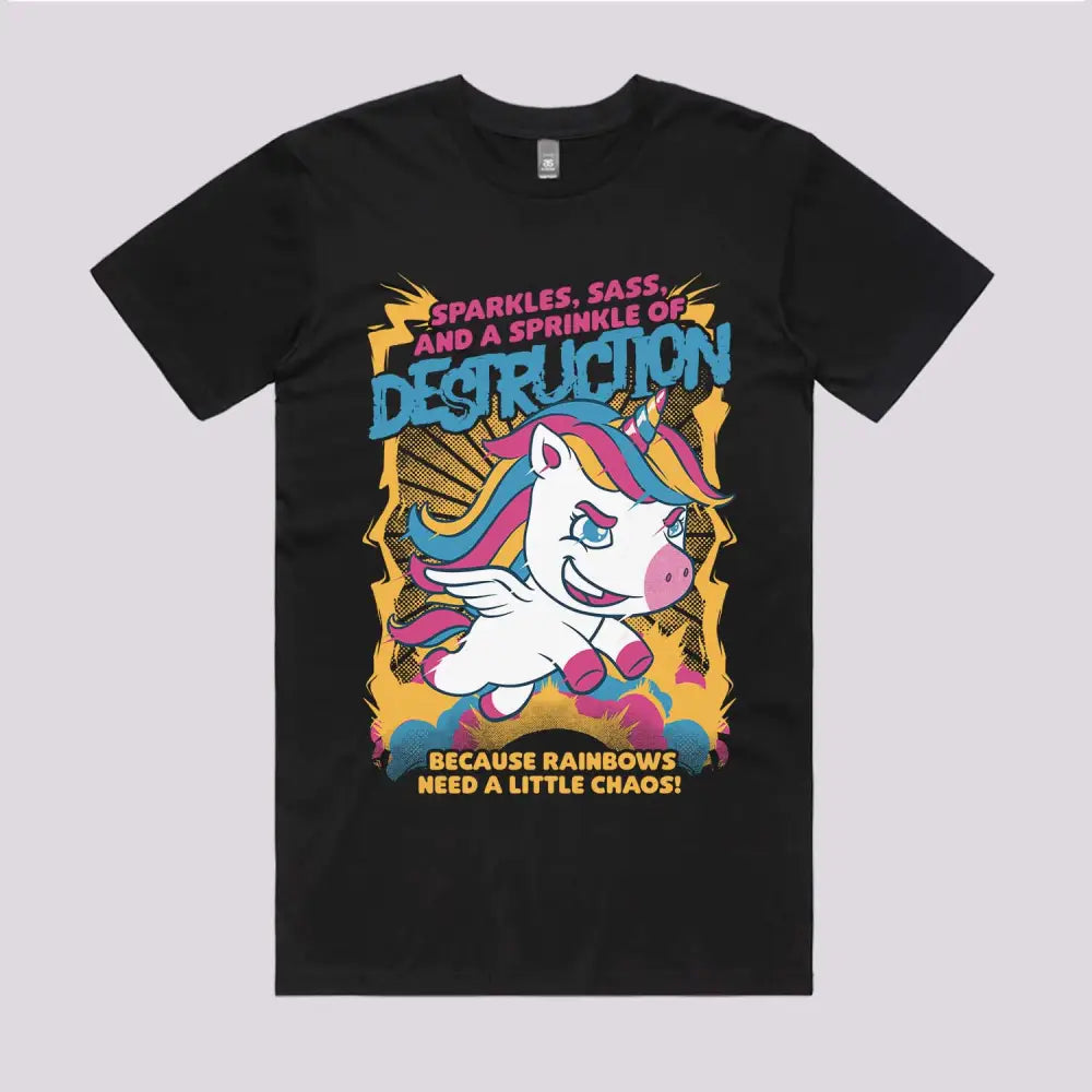 Unicorn Rainbows Destruction T-Shirt | Funny T-Shirts