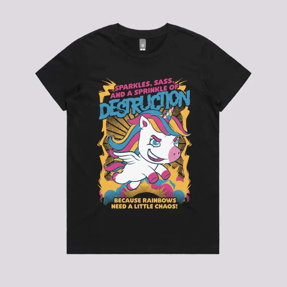 Unicorn Rainbows Destruction T-Shirt | Funny T-Shirts