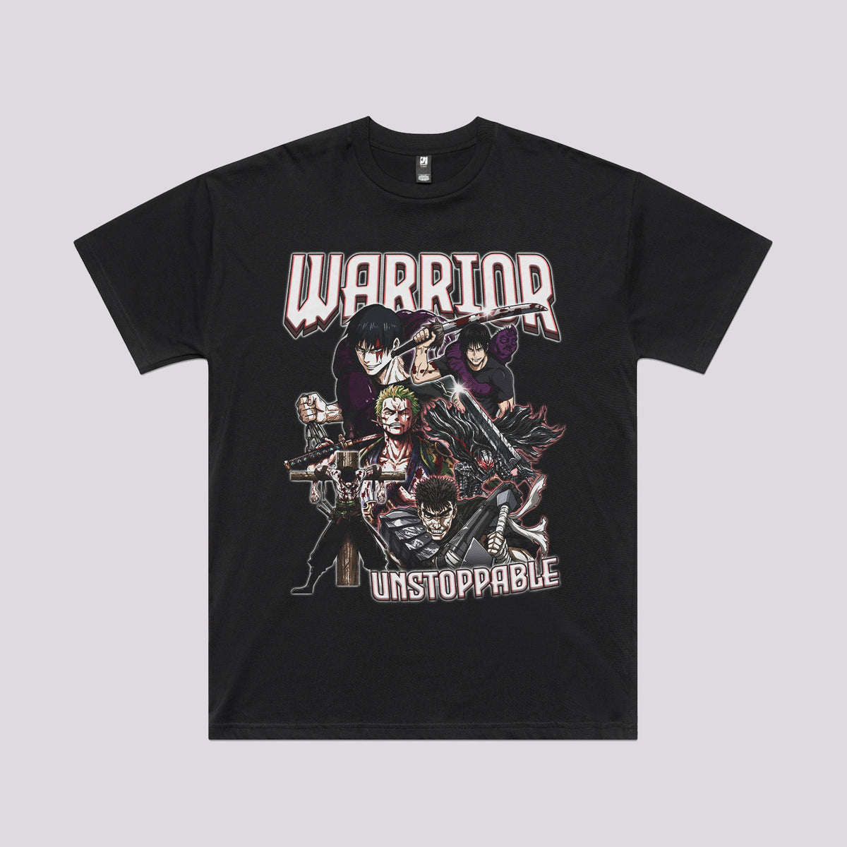 Unstoppable Warrior T-Shirt | Oversized Anime T-Shirts Australia