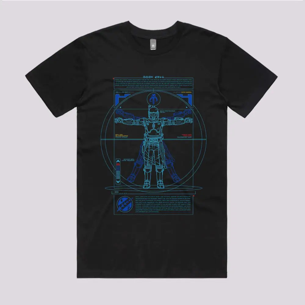 Vitruvian Fett T-Shirt Adult Tee