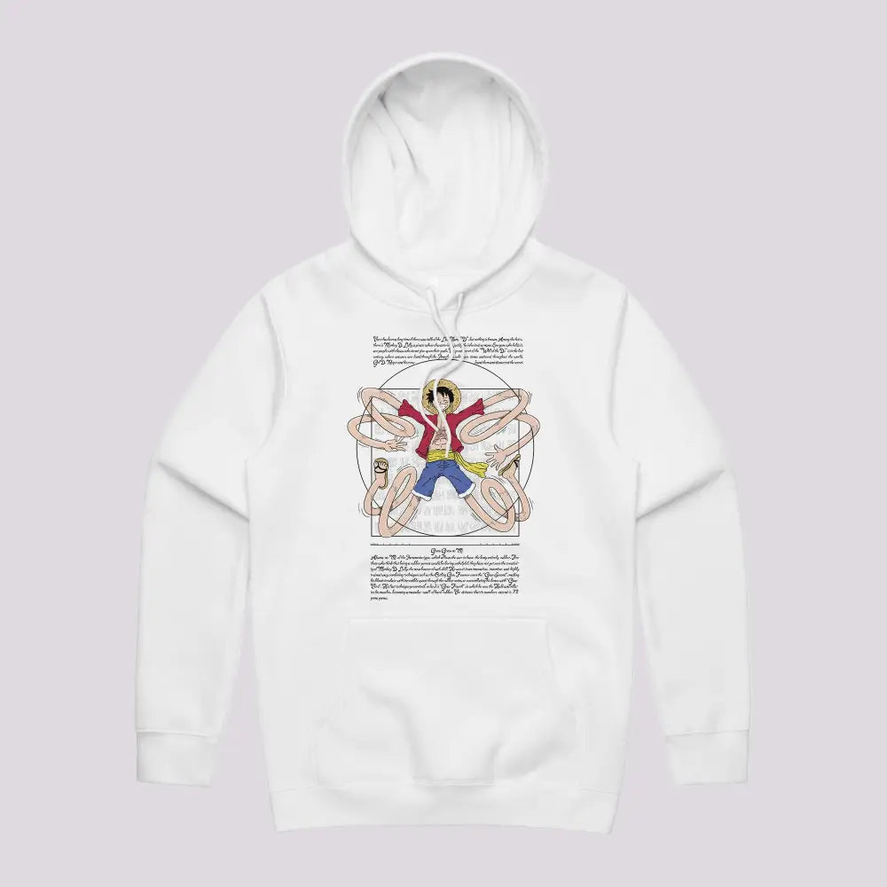 Vitruvian Luffy Hoodie | Anime T-Shirts