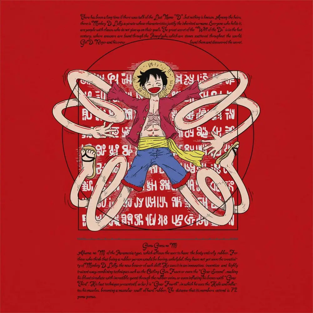Vitruvian Luffy T-Shirt | Anime T-Shirts