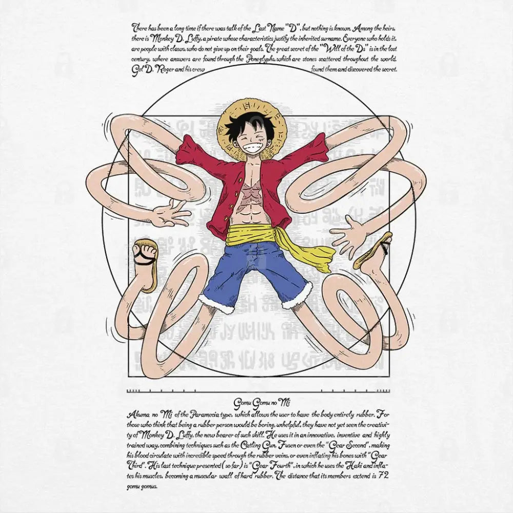 Vitruvian Luffy T-Shirt | Anime T-Shirts