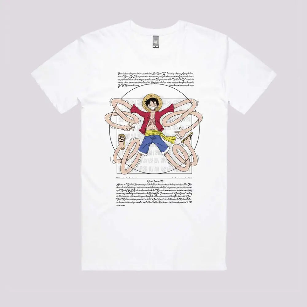 Vitruvian Luffy T-Shirt | Anime T-Shirts