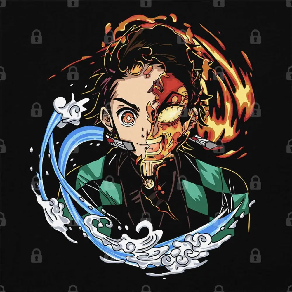Water and Fire Breathing T-Shirt | Anime T-Shirts