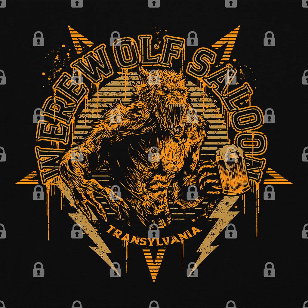 Werewolf Saloon Beer T-Shirt