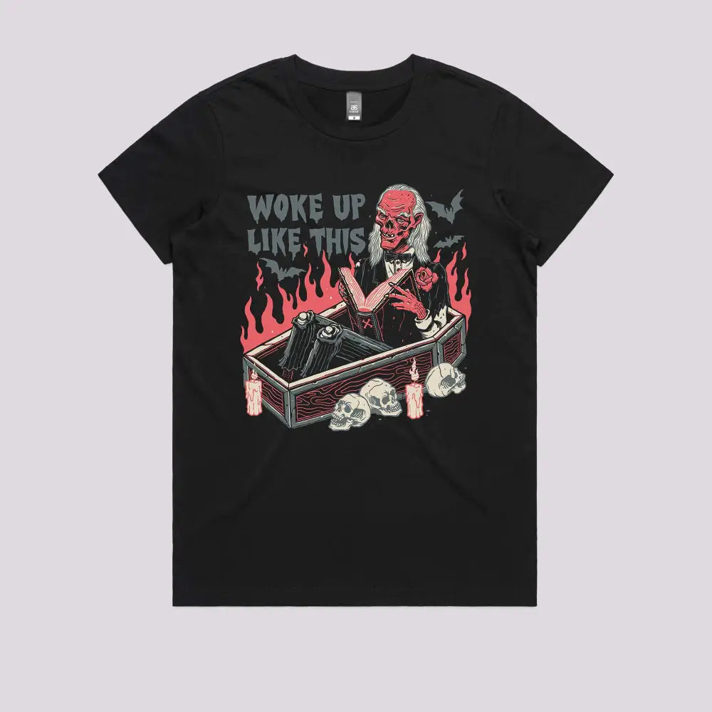 Woke Up Like This T-Shirt Womens / Black Xs Adult Tee