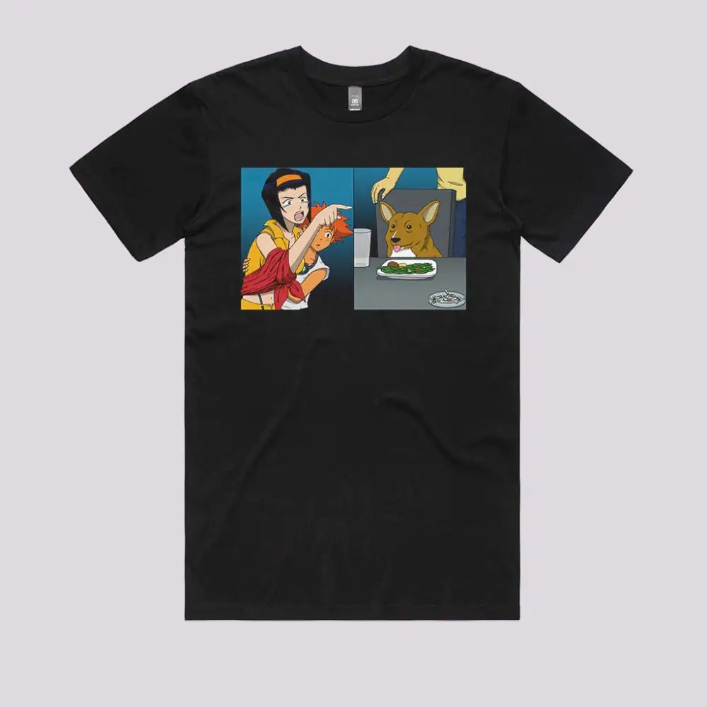 Woman vs Data Dog T-Shirt | Anime T-Shirts