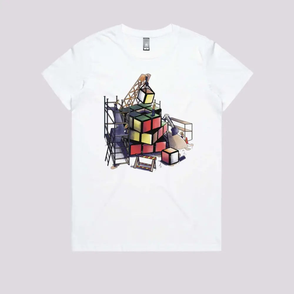 Work In Progress T-Shirt Womens / White Xs Adult Tee