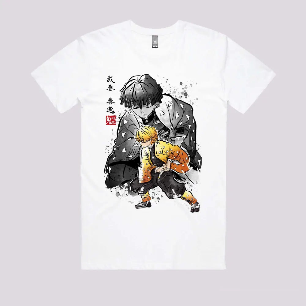 Zenitsu Sumi-e T-Shirt | Anime T-Shirts