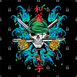 Zoro Skull Graphic Tee